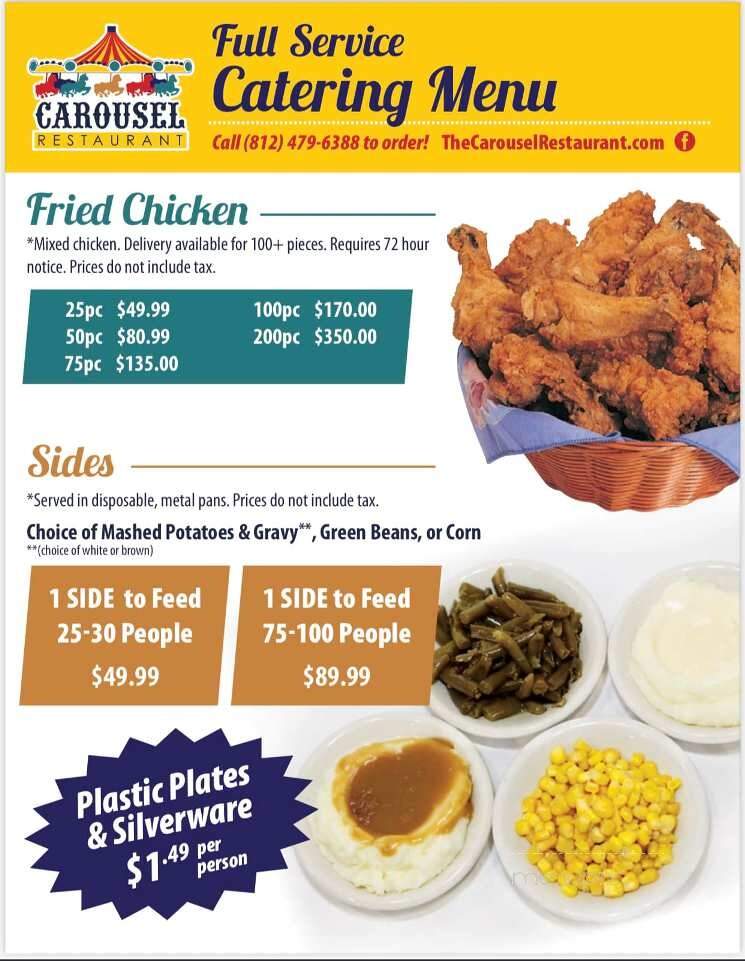 Carousel - Evansville, IN menu_pic