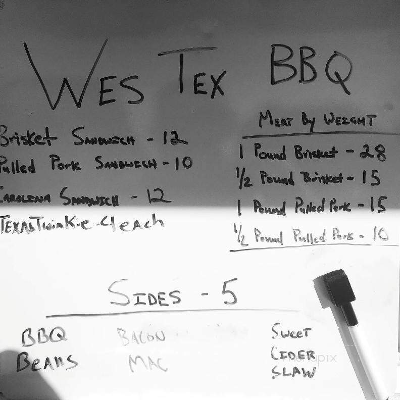 Lone Star Bar - Jonestown, TX menu_pic