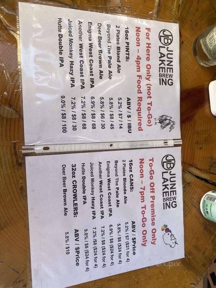 June Lake Brewing - June Lake, CA