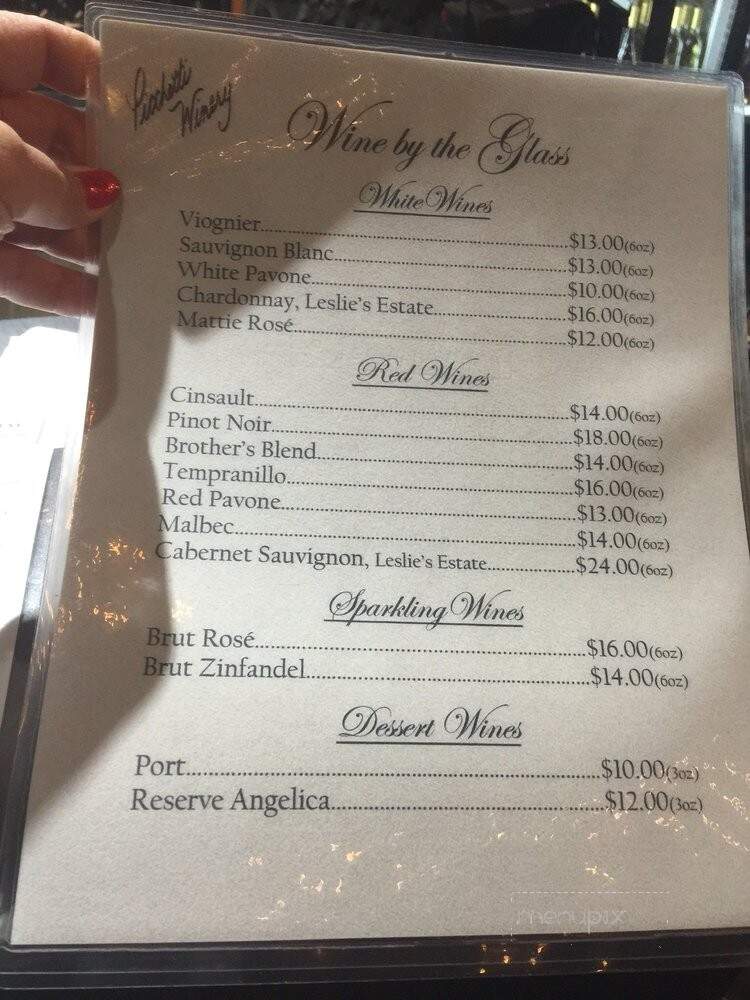 Picchetti Winery - Cupertino, CA menu_pic