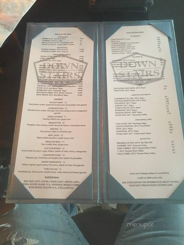 Downstairs Bar - Manhattan Beach, CA menu_pic