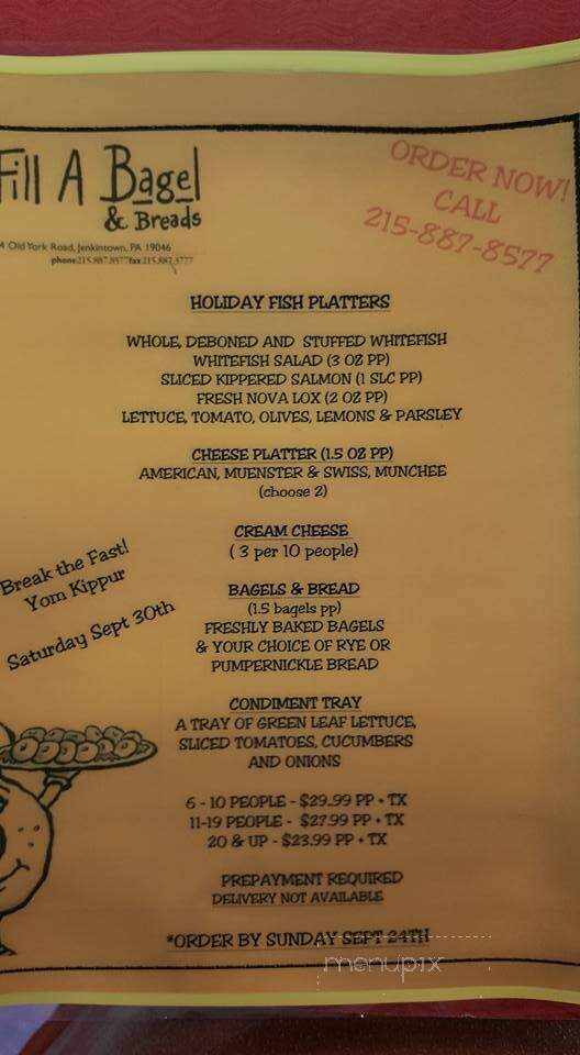 Fill A Bagel & Breads - Oreland, PA