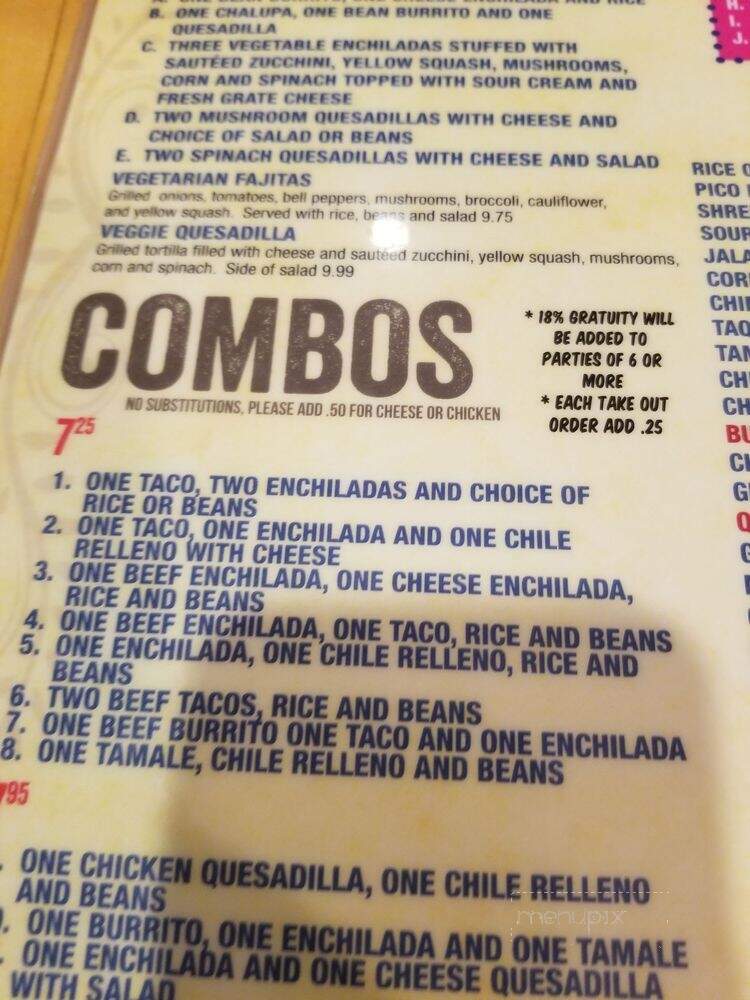 Nueva Villa - Hartsville, SC menu_pic