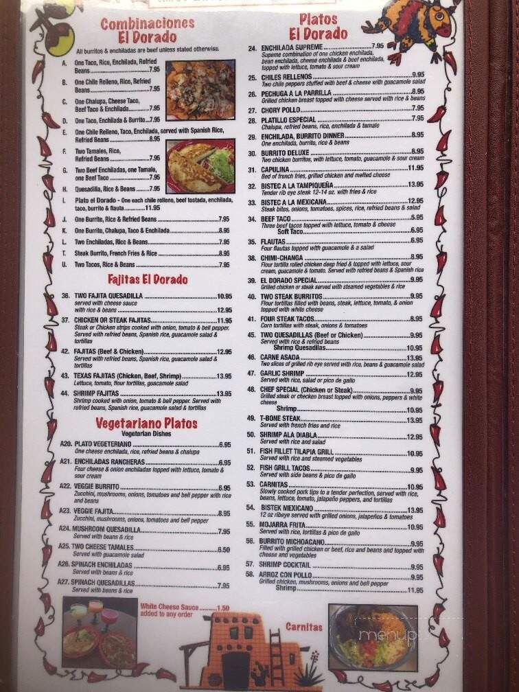 El Dorado Mexican Restaurant - Mccomb, MS menu_pic
