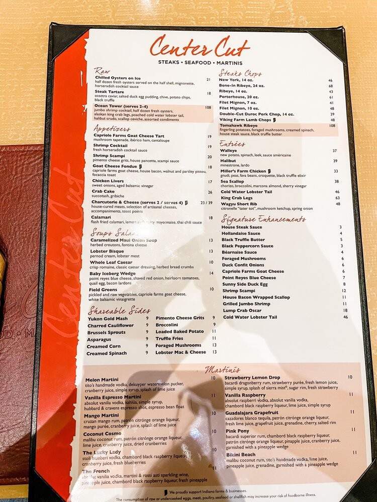 Center Cut - Shelbyville, IN menu_pic