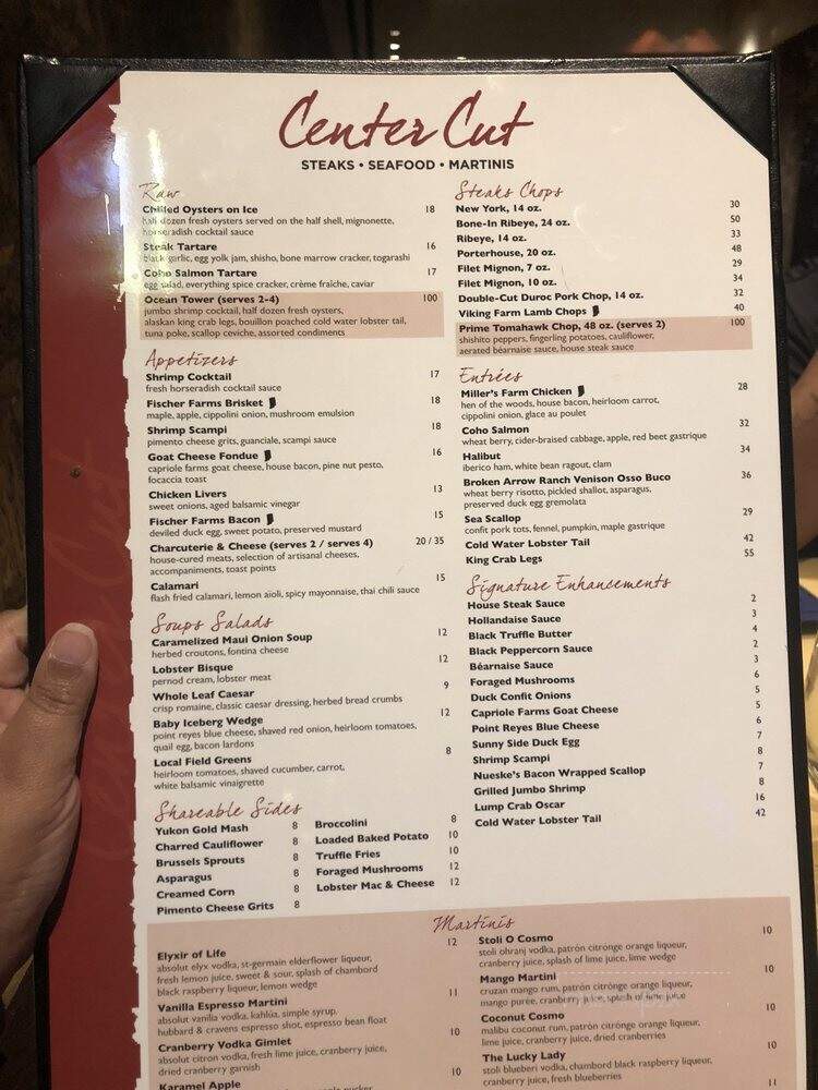 Center Cut - Shelbyville, IN menu_pic