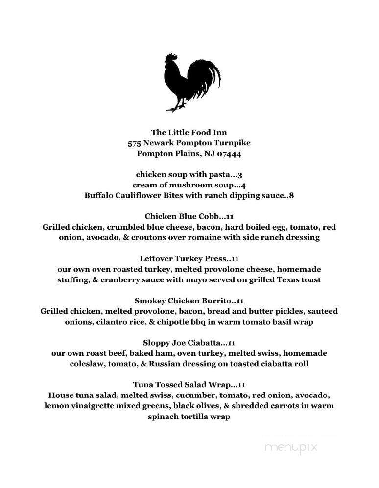 Little Food Cafe - Pompton Plains, NJ menu_pic