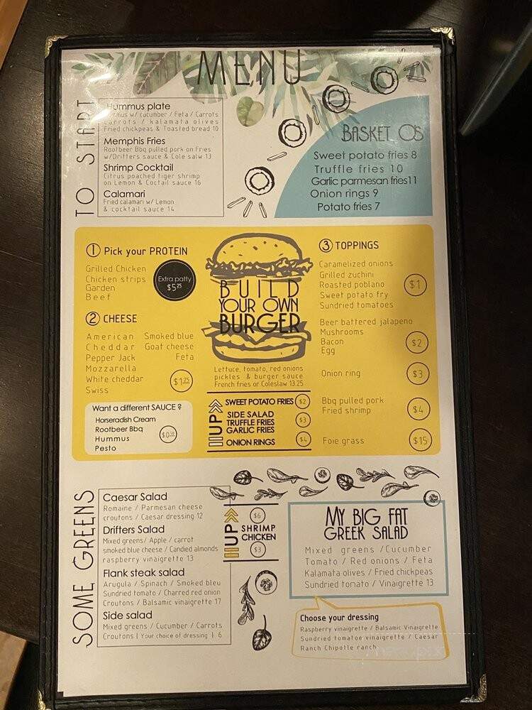 Drifters Marina and Grill - Copperopolis, CA menu_pic