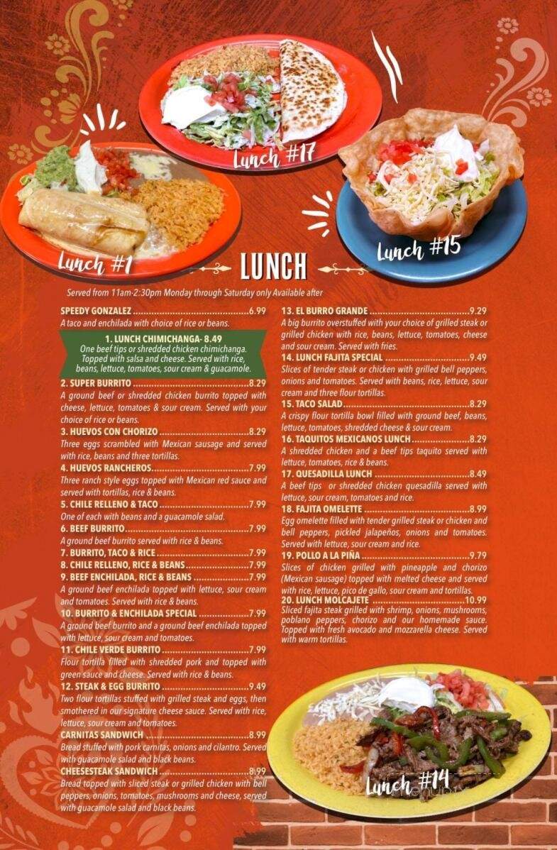 Rancho Fiesta - Mansfield, OH menu_pic