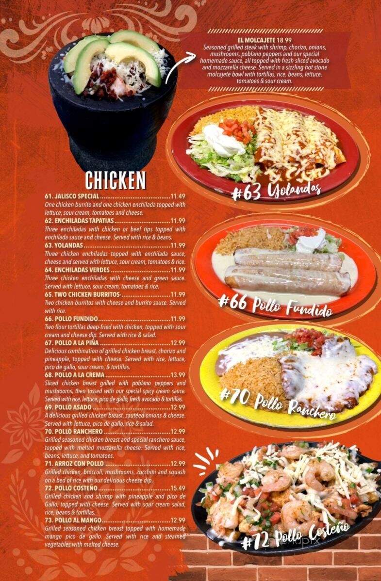 Rancho Fiesta - Mansfield, OH menu_pic