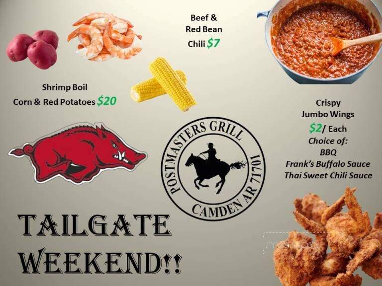 Postmasters Grill - Camden, AR menu_pic