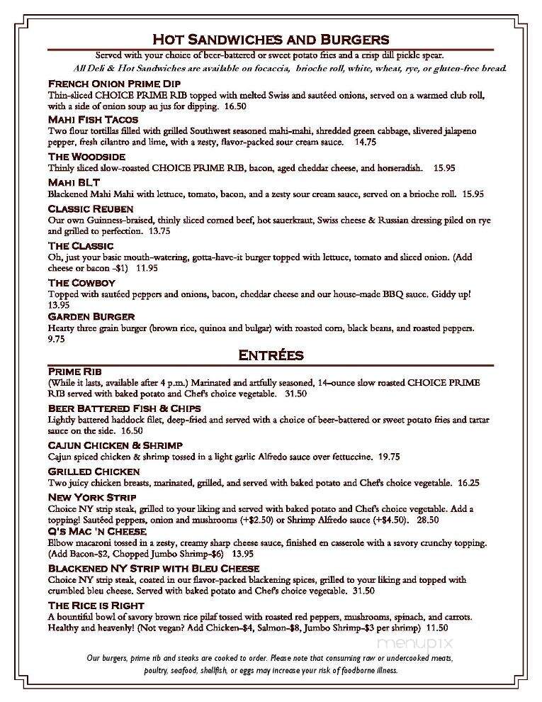 Carson's Woodside Tavern - Malta, NY menu_pic