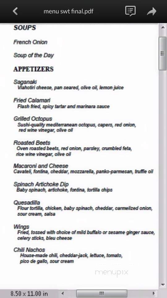 Stonewood Tavern - Andover, NJ menu_pic