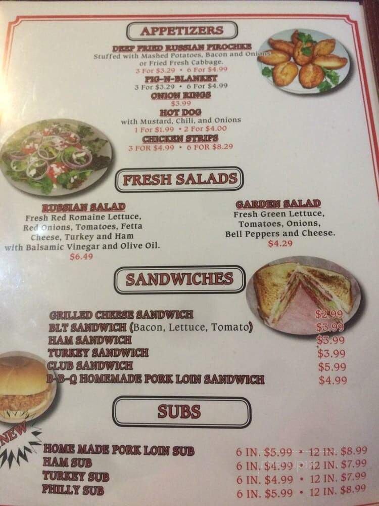 Grill 73 - Newport, TN menu_pic