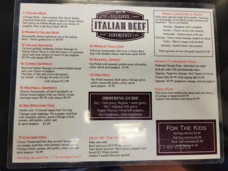 Campione's - Gallatin, TN menu_pic