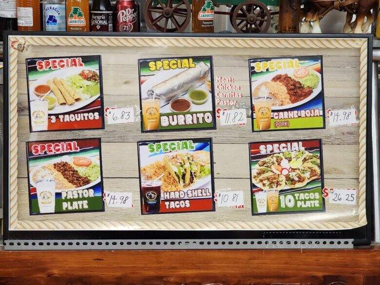 El Tapatio - Woodland Hills, CA menu_pic