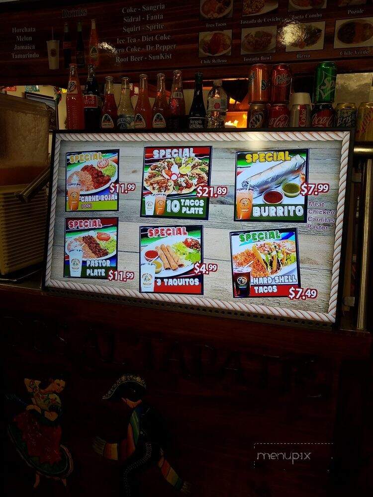 El Tapatio - Woodland Hills, CA menu_pic
