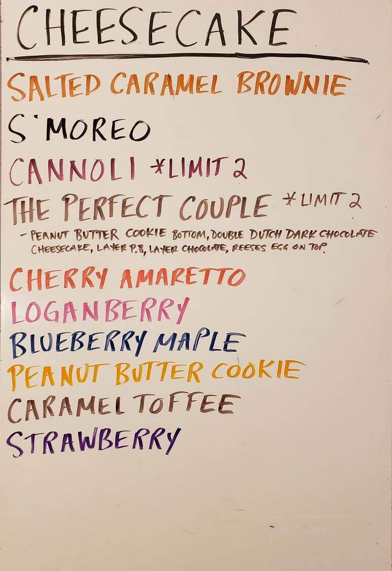 Cheesecake Machismo - Albany, NY menu_pic