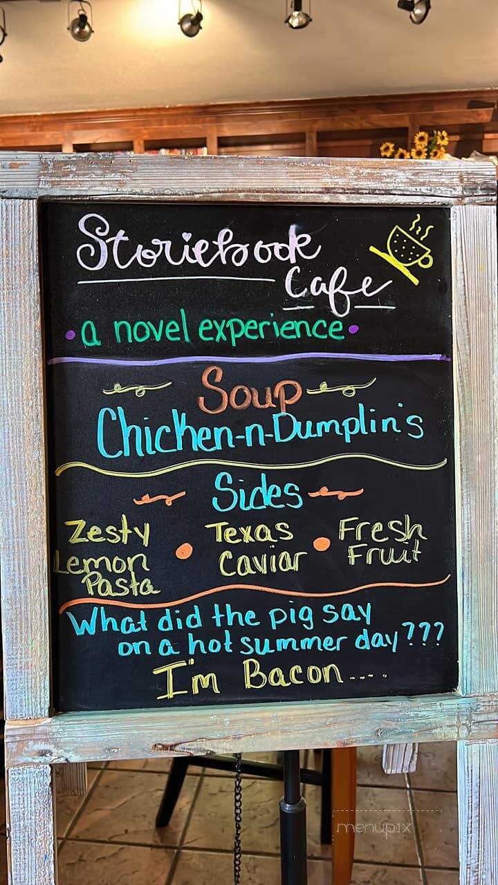Storiebook Cafe - Glen Rose, TX menu_pic