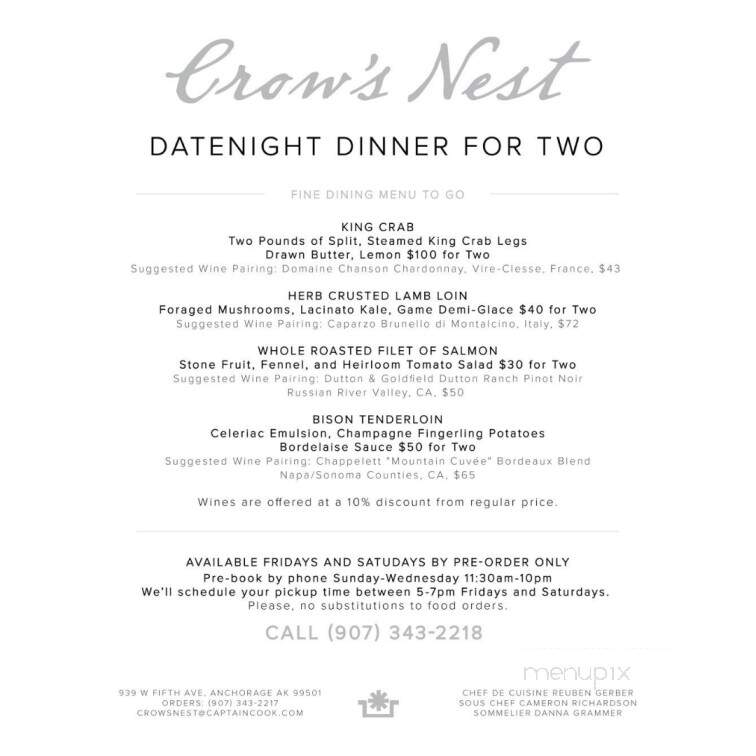 The Pantry - Anchorage, AK menu_pic