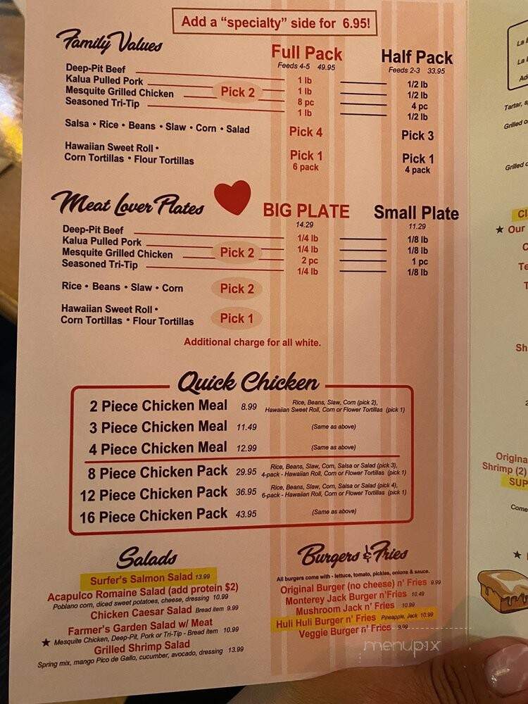 Getaway Cafe - Bakersfield, CA menu_pic