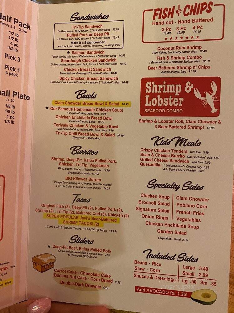 Getaway Cafe - Bakersfield, CA menu_pic