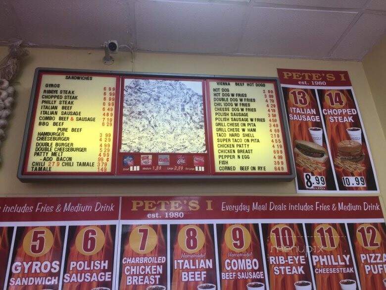 Pete's Red Hot's - Oak Park, IL menu_pic
