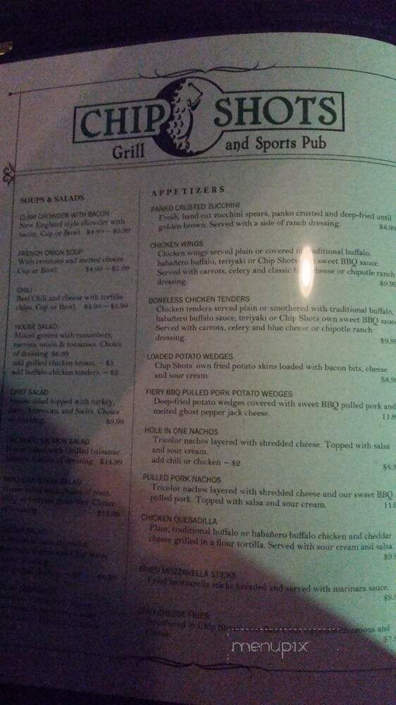 Chip Shots - Littleton, MA menu_pic