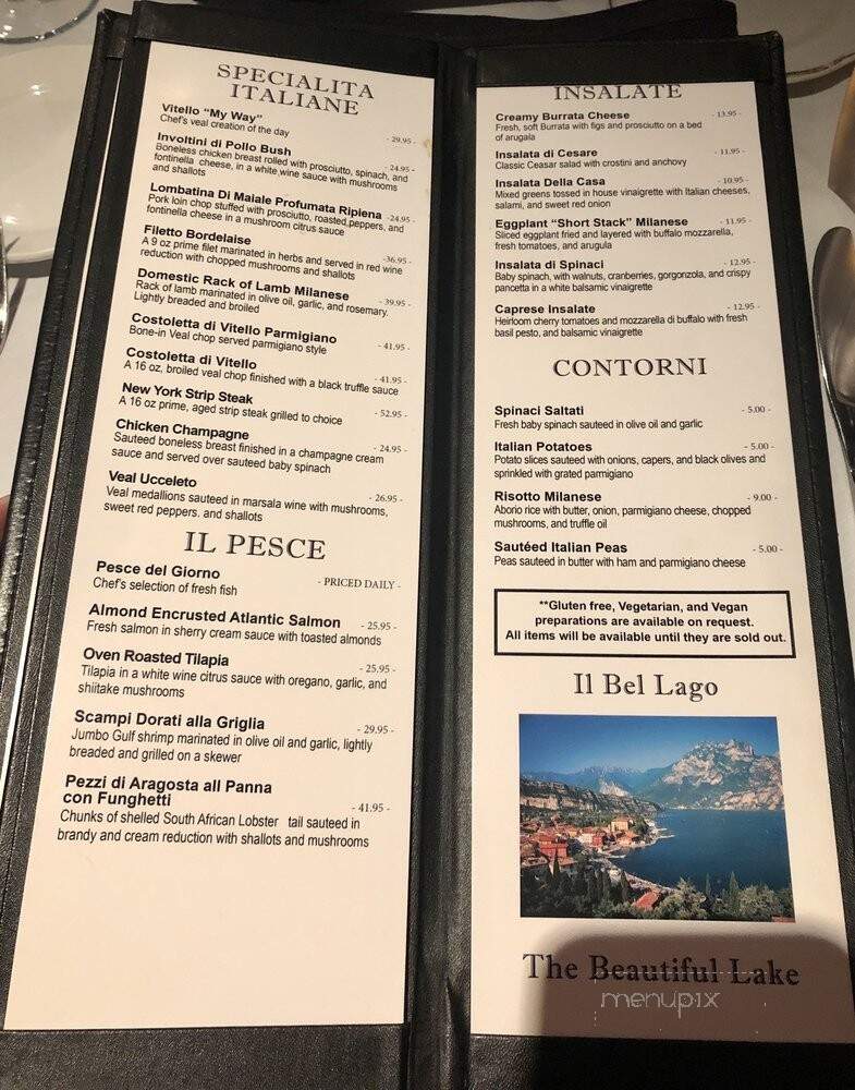 Il Bellagio - Saint Louis, MO menu_pic
