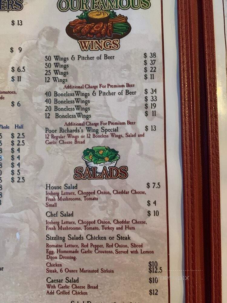 Poor Richard's - Fenton, MO menu_pic