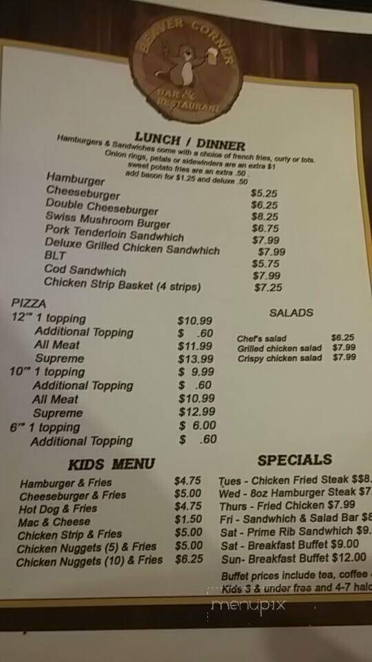 Beaver Bakery & Cafe - Beaver Crossing, NE menu_pic
