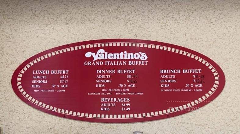 Valentino's - Grand Island, NE menu_pic