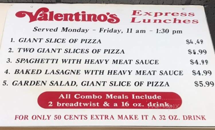 Valentino's - Grand Island, NE menu_pic