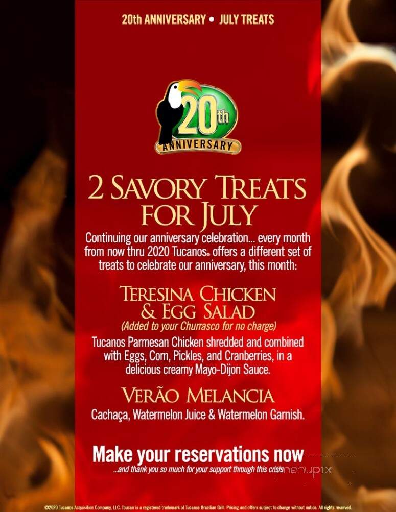Tuscanos Brazilian Grill - Albuquerque, NM menu_pic