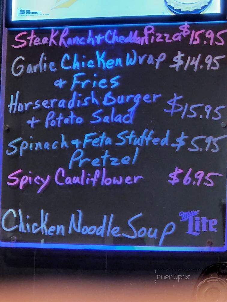 Sports & Spirits - Evans City, PA menu_pic