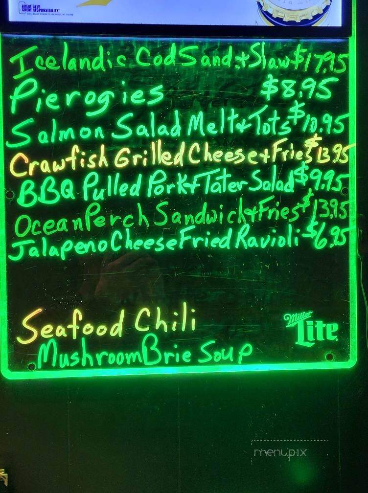Sports & Spirits - Evans City, PA menu_pic