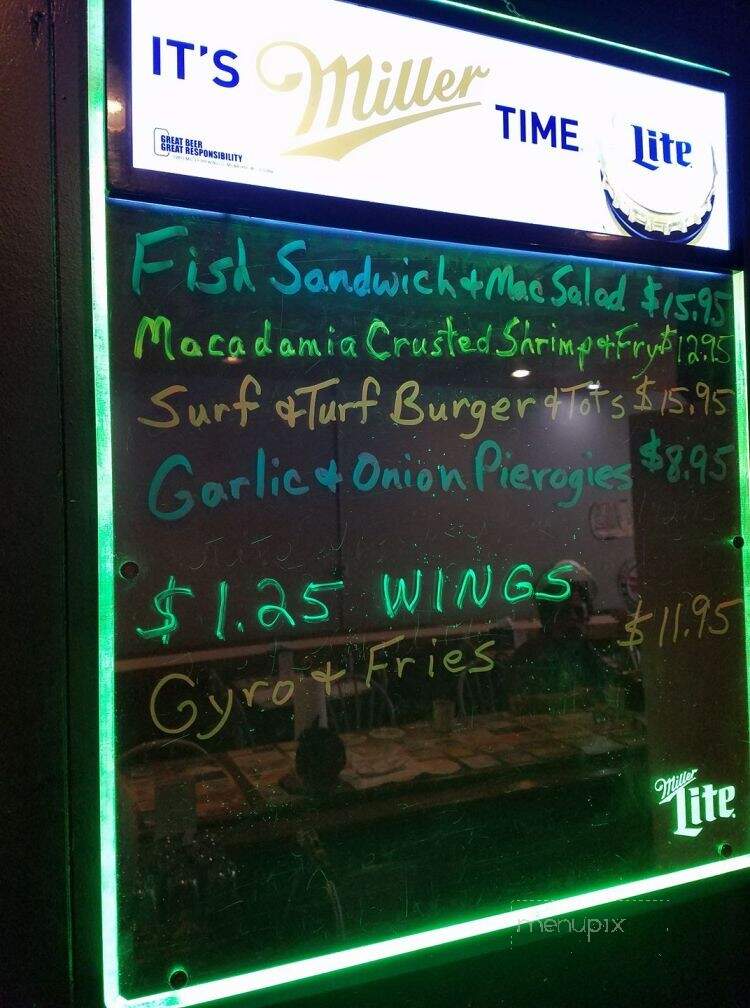Sports & Spirits - Evans City, PA menu_pic