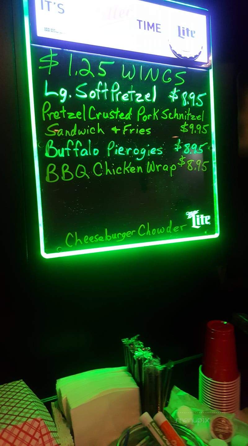 Sports & Spirits - Evans City, PA menu_pic