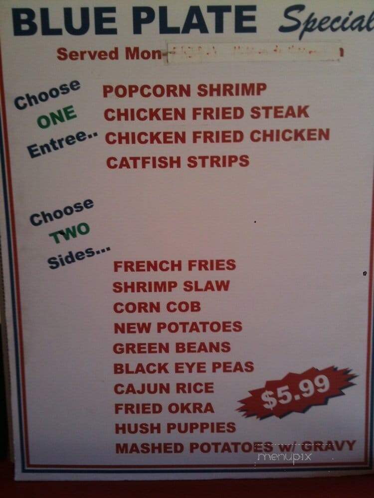 Joe Lee's Seafood Kitchen - Kemah, TX menu_pic
