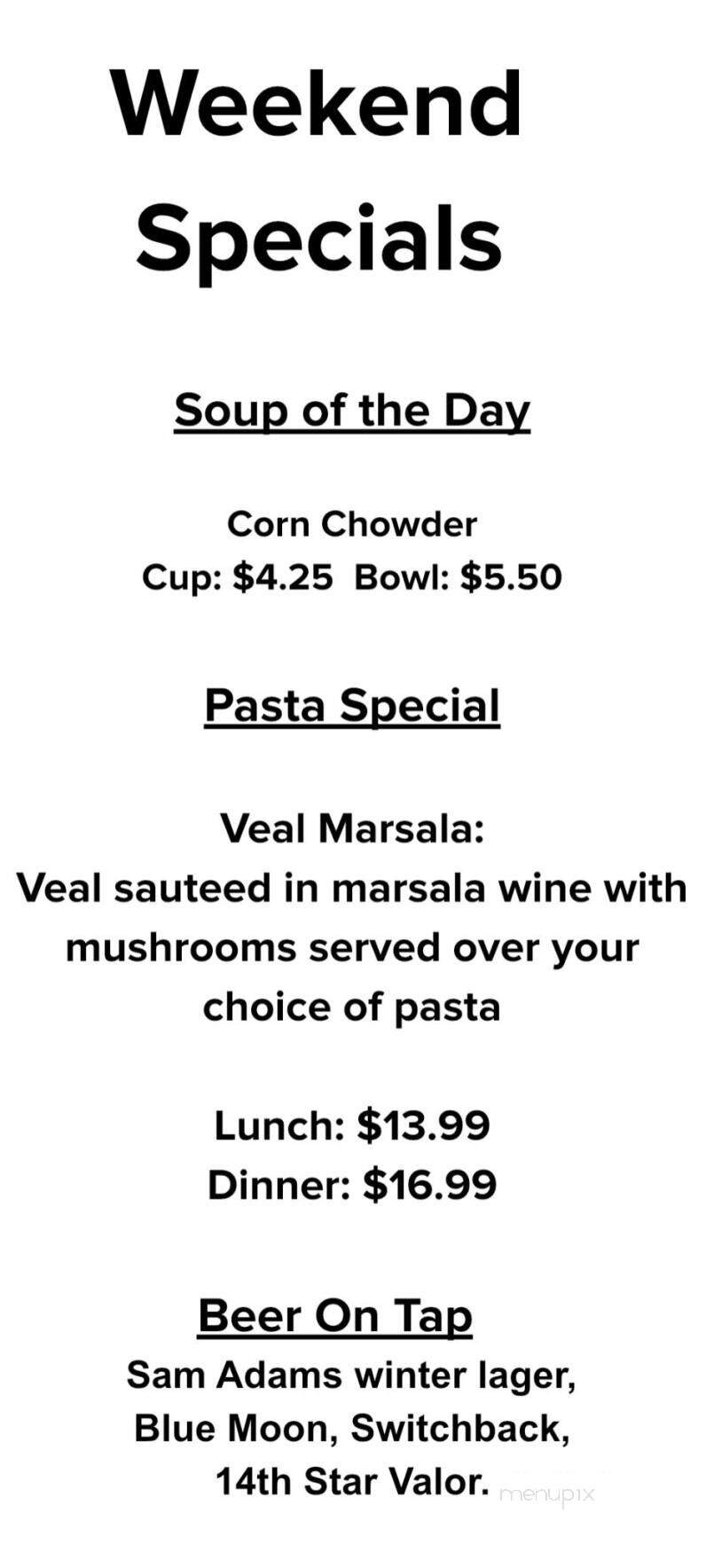 Mimmo's Pizza - Saint Albans, VT menu_pic