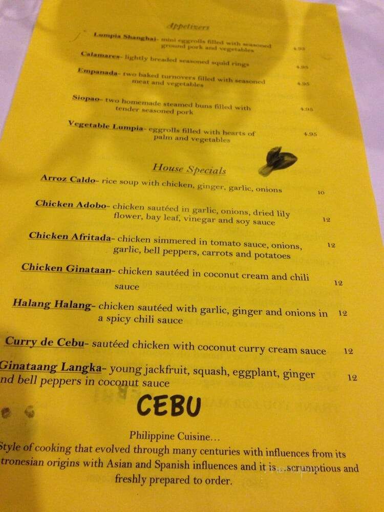 Cebu Restaurant - Olympia, WA