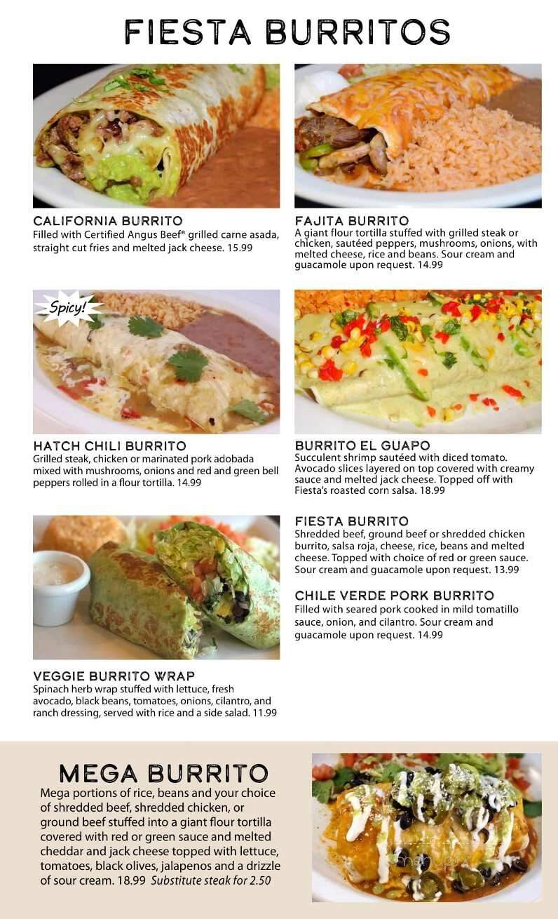Fiesta Mexican Restaurant - Pasco, WA menu_pic