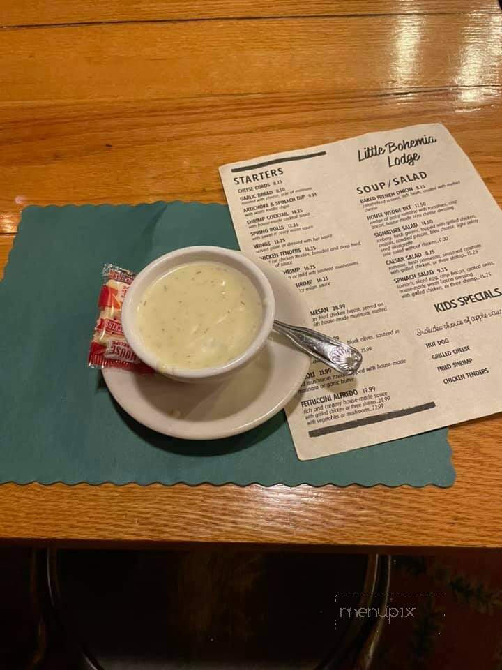 Little Bohemia Restaurant - Manitowish Waters, WI menu_pic