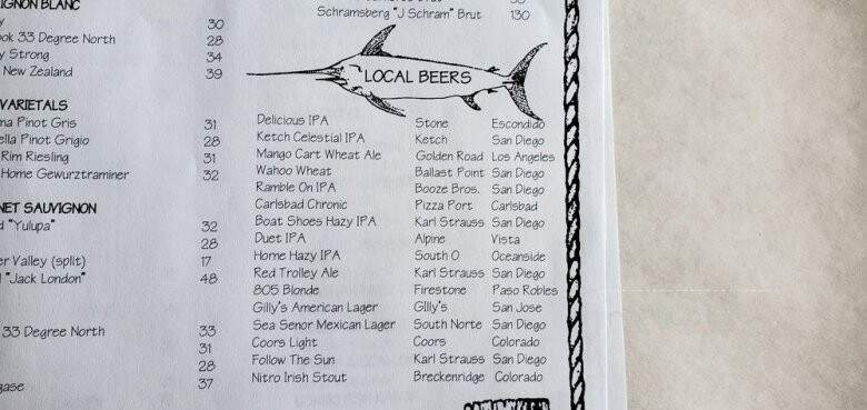 Fish House Vera Cruz - San Marcos, CA menu_pic