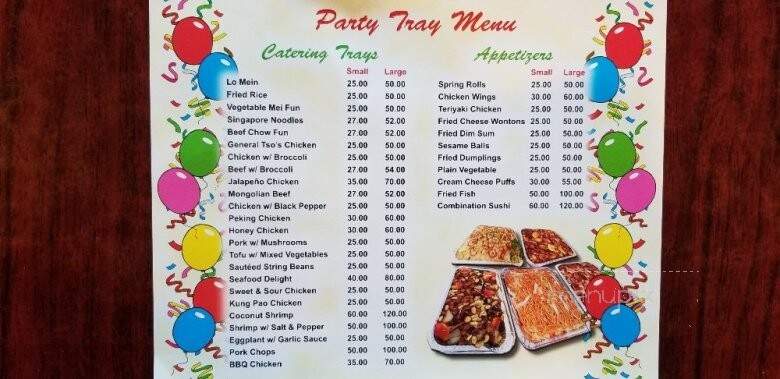 China Wall Buffet - Concord, CA menu_pic