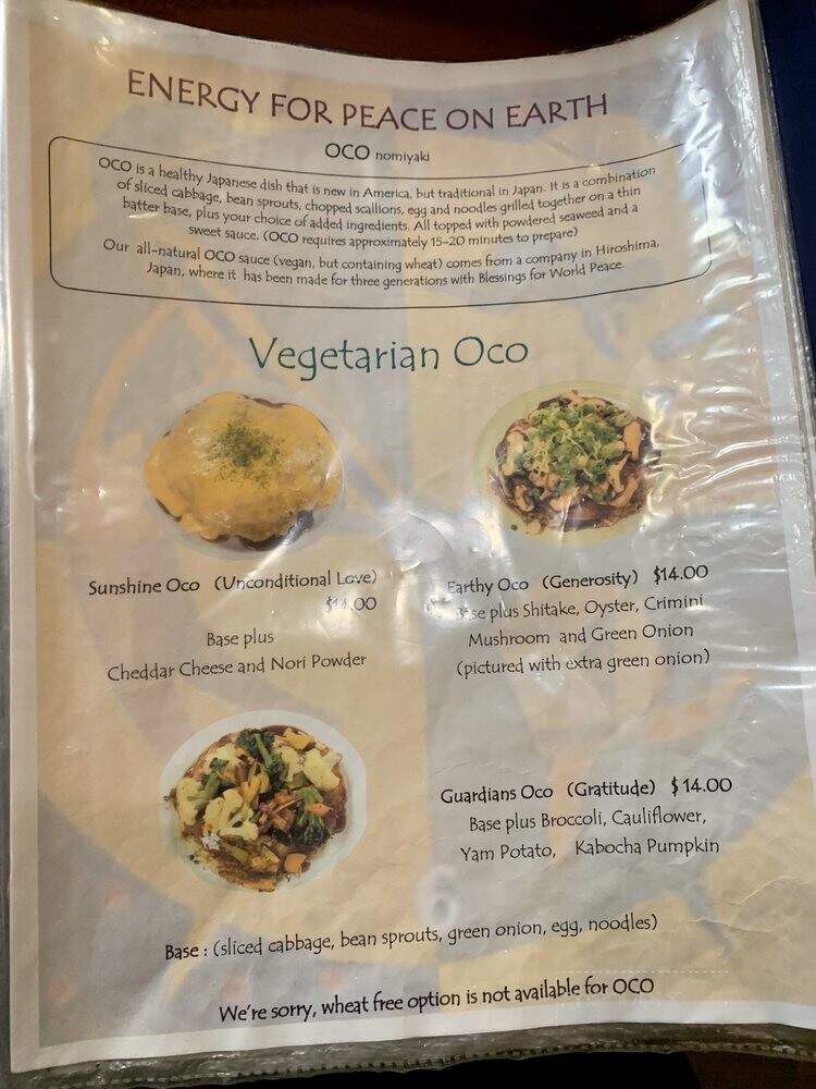 Oco Time - Ukiah, CA menu_pic