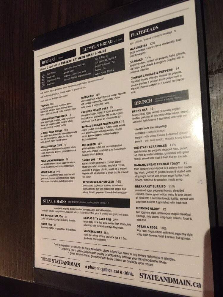 State & Main Kitchen and Bar - Spruce Grove, AB