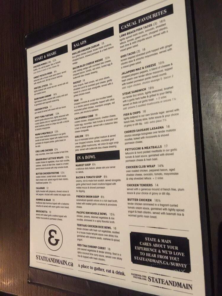 State & Main Kitchen and Bar - Spruce Grove, AB