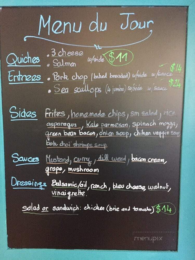 Chez Renee French Bistrot - Old Milford, OH menu_pic
