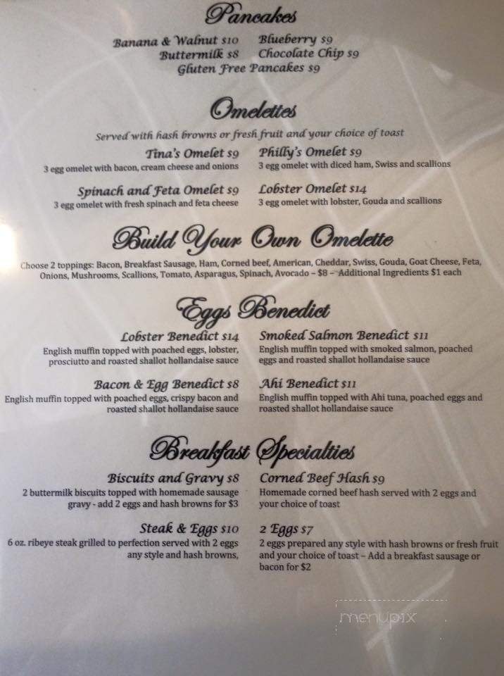 Tina G's - Mundelein, IL menu_pic